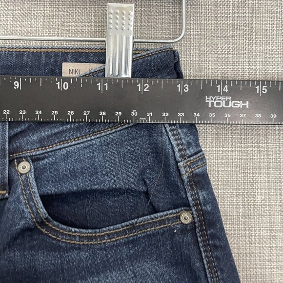 Mavi Niki Jeans Womens 25 Blue High Rise Straight Crop Ankle Raw Hem New - Picture 7 of 15